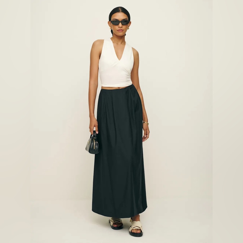 Reformation Lucy Skirt Black 6 NWT